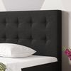 Boxspringbett KN0016 180x200 cm Webstoff Schwarz mit Topper-Optik Bild 5