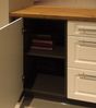 Küchenunterschrank VELDEN 30x50x82cm grifflos super matt Farbe: schwarz super matt / lava (VE-D1D/30) Bild 2
