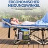 Yaheetech Feldbett mit Matratze, Tragetasche & Seitentasche, klappbar, Blau/Grau, 186 × 66 × 52 cm Bild 5