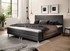 Inter Trading Boxspringbett S1, mit Topper-Optik, Webstoff Anthrazit, 180x200 cm Bild 2