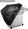 BURNHARD® Grillabdeckung für Big FRED Series 4 Gasgrill, wasserabweisend, aus UV-beständigem Polyester mit PVC-Beschichtung, wetterfest & passgenau, Schwarz Bild 2