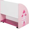 roba Kinderregal 'Krone' mit Garderobe - Spielzeug- & Bücher-Regal - Rosa / Weiß Bild 4
