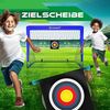 KESSER® Fußballtor für Outdoor, UV-beständiges Netz, Stahlrahmen mit Polsterung, Erdhaken, Luftpumpe, Schwarz, 300cm Bild 2