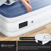 KESSER® Aufblasbare Matratze, Luftbett, mit eingebauter elektrischer Pumpe, mit Tasche, geeignet für 2 Person, 203 x 152,5 x 51 cm, Blau Bild 4