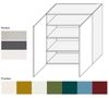 XL Küchenhängeschrank Rimini 90x96cm 2-türig matt signalweiß RI-W4/90 Bild 3