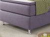 Boxspringbett KN0010 90x200 cm Webstoff Lila Bild 3