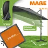 KESSER® 'SUN XL' Sonnenschirm, inkl. Abdeckung + Windsicherung, Drehbar, Neigbar, Kippbar, 360° Rotation, mit Kurbel, UV50+, Polyester Anthrazit, 300x300 cm Bild 2