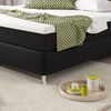 Boxspringbett KN0016 180x200 cm Webstoff Schwarz mit Topper-Optik Bild 4