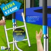 KESSER® - Trampolin | TÜV SÜD GS Zertifiziert | Komplettset mit Sicherheitsnetz, Leiter, Randabdeckung & Zubehör | Kindertrampolin Gartentrampolin Belastbarkeit 150 kg Blau, 305 cm Bild 3