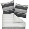 Janine Bettwäsche Palermo 3076 08 Grau Mako Satin 200 x 220 + 2x 80 x 80 cm Bild 5