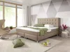 Boxspringbett KN0017 180x200 cm Webstoff Muddy mit Topper-Optik Bild 2