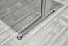Schreibtisch C-Fuß 160x80 cm Beton/Silber Bild 3