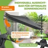 KESSER® 'SUN XL' Sonnenschirm, inkl. Abdeckung + Windsicherung, Drehbar, Neigbar, Kippbar, 360° Rotation, mit Kurbel, UV50+, Polyester Anthrazit, 300x300 cm Bild 5