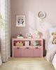 Songmics 'Vasagle' Kinderregal mit Rollen, Holzwerkstoff pastellrosa, 30 x 102 x 60 cm Bild 2