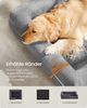 Feandrea Orthopädisches Hundebett, Hundekissen, Hundekorb, weiche Polsterung, Hundesofa, erhöhte Ränder, Bezug abnehmbar und waschbar, 106 x 80 x 20 cm, rutschfeste Unterseite, hellgrau PGW077G02 Bild 4
