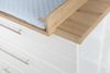 roba Kinderzimmerset 'Nele' 3-teilig - Bett 70 x 140 - Wickelkommode - Kleiderschrank 3-türig - Weiß Bild 5