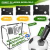 KESSER® Fußballtor für Garten robustes Outdoor Training Schusstraining UV-beständigem Netz, Stahlrahmen mit Polsterung, Erdhaken, Luftpumpe, Hüttchen, Montagezubehör für Kinder und Erwachsene Schwarz, 300cm, mit Torwand Bild 4