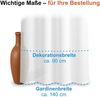 2er Set Schlaufenschal Voile creme 300cm transparent - Höhe (cm): 300, Farbe: Creme Bild 3