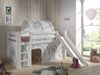 Vipack 'Pino' Spielbett weiß, inkl. Rutsche, mit Vorhang und Tunnel 'Birdy' Bild 2
