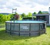 Summer Waves 'Elite' Frame Pool, Komplettset mit exklusivem Zubehör, Rattanoptik grau, Ø 488x122 cm Bild 3