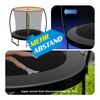 KESSER® Trampolin Gartentrampolin | TÜV Rheinland GS Zertifiziert | Kindertrampolin bis 150 kg | Komplettset mit Sicherheitsnetz, Leiter, Randabdeckung, Seitentasche & Zubehör 244 cm, Orange / Anthrazit Bild 3