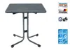 MFG Boulevardklapptisch, klappbar & wetterfest, Stahl anthrazit, 70x70x71 cm Bild 2