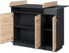 roba Wickelkommode 'Lenn' - inkl. abnehmbarem Wickelansatz - Anthrazit / Artisan Eiche Bild 3