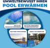 KESSER® Solarplane Poolabdeckung, flexibel, zuschneidbar, für Wassererwärmung, mit Schere, Lochzange & 12 Ösen Blau, 260 x 160cm Bild 5