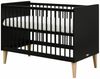Bopita Lena Babybett - 60 x 120 cm - Schwarz / Nat - Material: MDF / Buche - Babypark. de Bild 2