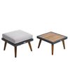 Gartenhocker Sitzhocker Hocker2er Set Gartenmöbel Balkonmöbel Outdoor Anthrazit Bild 5