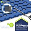 tillvex® Pool Bodenschutzmatte mit Löchern 48 Stück Blau | Unterlegmatte für Pool & Planschbecken 51x51 cm | Poolmatte Bodenmatte Outdoor | Poolunterlage Bodenschutz Matten wärmeisolierend | Whirlpool Bodenfolie weich Bild 5