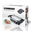 Melissa Panini / Tischgrill, 1600W, einstellbarer Thermostatknopf, antihaftbeschichtete Grillplatte, Gehäuse aus Edelstahl, Silber/Schwarz, 12,3 x 33,2 x 26 cm Bild 4