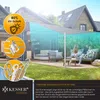 KESSER® Sonnensegel Sonnenschutz Windschutz | HDPE Gewebe | wasserabweisend & windabweisend | 5-Fach quer vernäht robust & stabil Schattenspender Garten Balkon Terrasse Quadrat, Grau, 3x3m Bild 2
