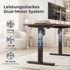 Devoko Höhenverstellbarer Schreibtisch 180x80 cm elektrisch, Höhenverstellung 71-121 cm mit Smart Control, 120 kg Tragkraft, für gesundes Arbeiten Bild 3