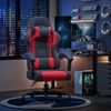 Devoko Gaming Stuhl mit Massagefunktion, Bürostuhl Ergonomisch mit Verstellbarer Ruckenlehne (90-135), Schreibtischstuhl mit Bewegliche Armlehne, max 150kg, rot Bild 2