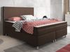 Inter Trading Boxspringbett K004, Webstoff Braun, 180x200 cm Bild 2