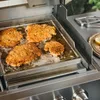 BURNHARD Premium Plancha Set mit 2tlg. Grillspachtel und Grillschaber, Edelstahl Silber, 6,6 x 43,5 x 39,6 cm Bild 2