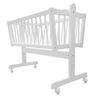 Babybett Weiß 40x90 mit Rollen Vitalispa Bild 4