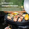 Cloer Barbecue-Grill, Outdoor Standgrill mit integriertem Thermometer, Antihaftbeschichtung, 2400 Watt, platzsparend verstaubar, 91,5 x 64 x 59 cm Bild 2