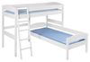 Etagenbett L-Bett - MARTI - Kiefer Weiß inkl. 2 x Rollrost Bild 1