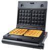 STEBA Multi-Snack Maker Kontaktgrill, Sandwichmaker, Waffeleisen 3-in1, Schwarz/Edelstahl, 9,5 x 22 x 25,5 cm Bild 3