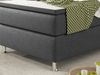Boxspringbett KN006 90x200 cm Webstoff Anthrazit Bild 5