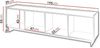 Mirjan24 TV-Lowboard Yolkyn 195, Cashmere, 55 x 195 x 39 cm Bild 4