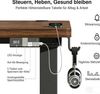 Devoko Höhenverstellbarer Schreibtisch 160x80 cm elektrisch, Höhenverstellung 71-121 cm mit Smart Control, 120 kg Tragkraft, für gesundes Arbeiten Bild 5