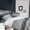 Janine Bettwäsche Palermo 3076 08 Grau Mako Satin 240 x 220 + 2x 80 x 80 cm Bild 2