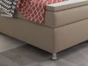 Inter Trading Boxspringbett K001, Webstoff, Muddy, 180x200 cm Bild 4