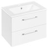 Yaheetech Waschbeckenunterschrank Hängender Badezimmerschrank mit Waschbecken und Schubladen Bild 5