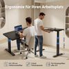 Devoko Höhenverstellbarer Schreibtisch 160x80 cm elektrisch, Höhenverstellung 63-128 cm mit Smart Control, 125 kg Tragkraft, für gesundes Arbeiten Bild 2
