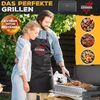 KESSER® Klappgrill, tragbarer Holzkohlegrill aus pulverbeschichtetem Stahl inkl. Grillrost, Grillmatte & Tragetasche, Schwarz, 38 x 50 x 34 cm Bild 2