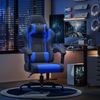 Devoko Gaming Stuhl mit Massagefunktion, Bürostuhl Ergonomisch mit Verstellbarer Ruckenlehne (90-135), Schreibtischstuhl mit Bewegliche Armlehne, max 150kg, Blau Bild 2